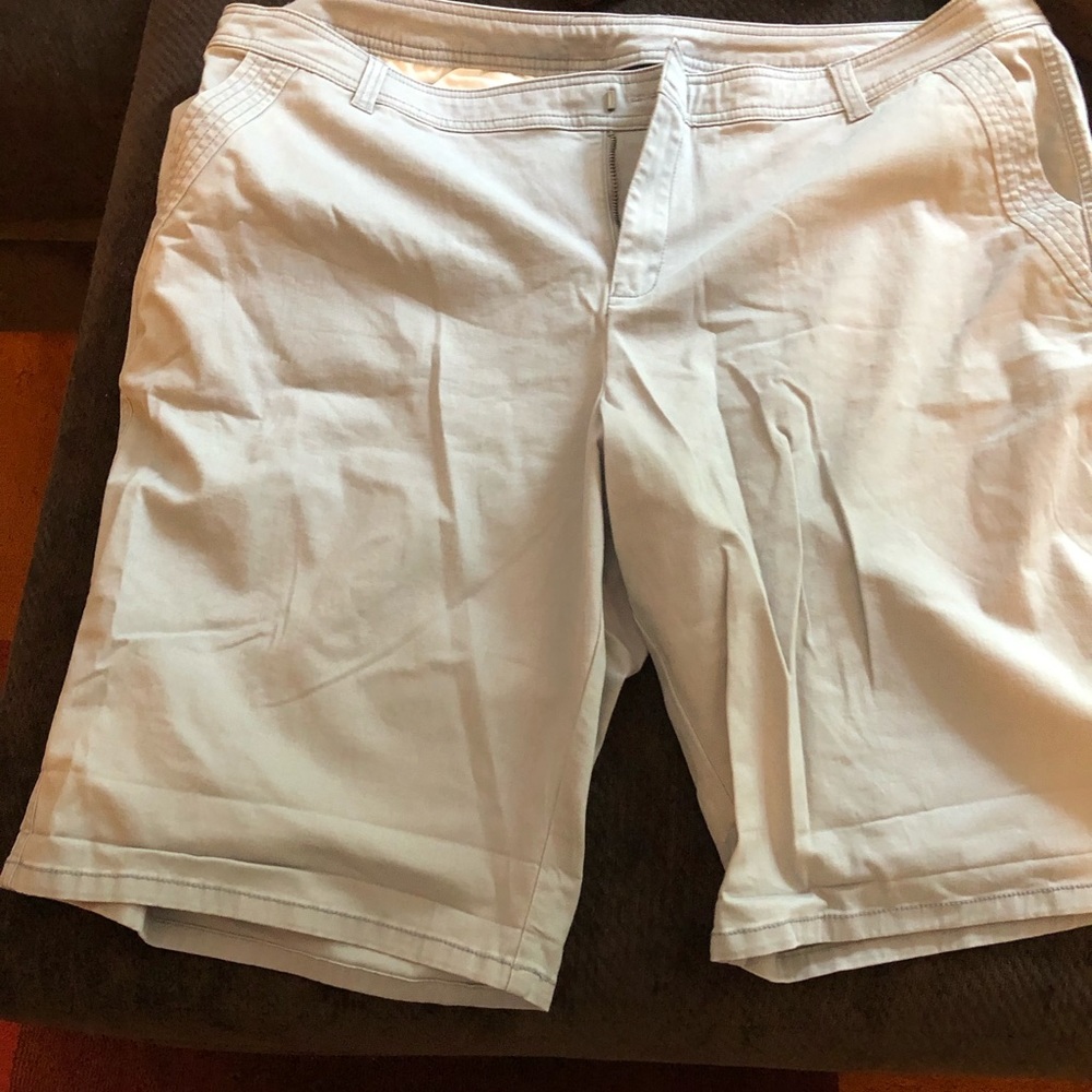 Lane Bryant Size 22 Light Grey Shorts